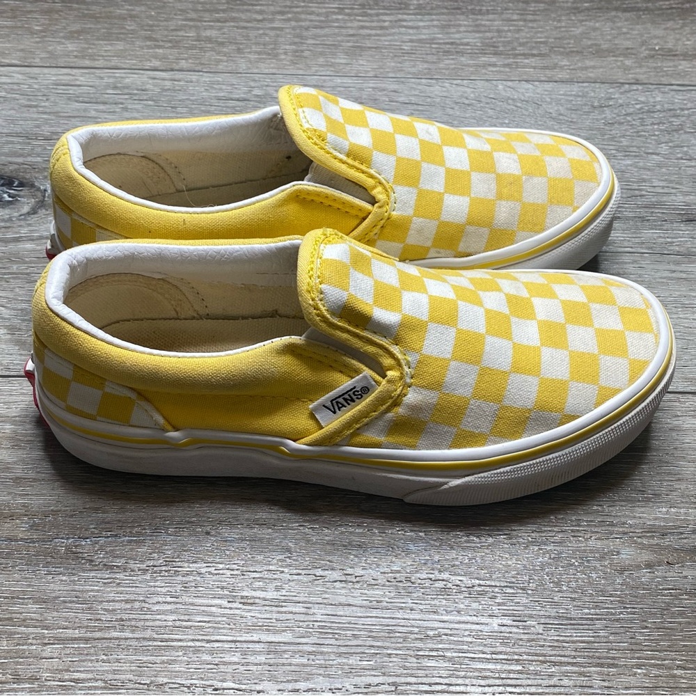 Unisex Kids Classic Slip-On Checkerboard Shoe Yellow Size 13 Style 500714